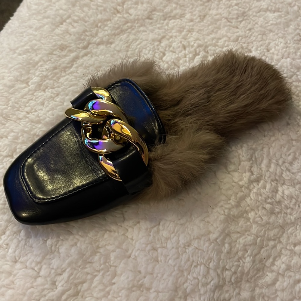 Faux fur flats - Picture 2 of 3